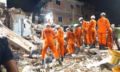 Prédio de três andares desaba em Salvador: um trabalhador morre e dois pedreiros seguem desaparecidos