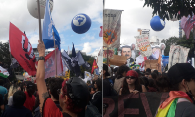 Manifestação Estudantil Interrompe Faria Lima em SP Contra Cortes na Educação Pública