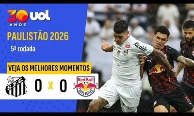 Santos e Bragantino empatam em SP, Palmeiras segue líder isolado e Novorizontino ameaça