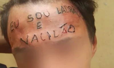 Jovem com tatuagem forçada na testa, "sou ladrão e vacilão", é preso novamente por furto em Diadema