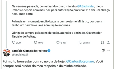 Carlos Bolsonaro revela autorização de Jair Bolsonaro para almoço com Tarcísio de Freitas em SP
