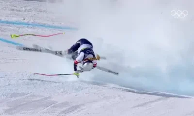 Lenda do esqui Lindsey Vonn sofre grave queda em prova e deixa pista de helicóptero; saiba detalhes