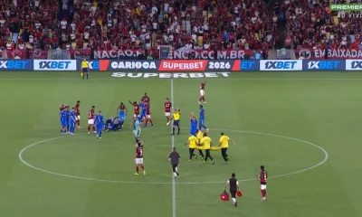 Sampaio Corrêa-RJ atualiza estado de saúde de volante Alexandre após convulsão no Maracanã