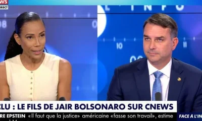 Flávio Bolsonaro critica Lula em TV francesa, acusa Macron de "incompetência" e defende legado de Bolsonaro