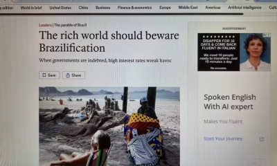 The Economist alerta: "Brasilização" da economia global um risco real com juros altos e dívida pública