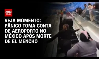 Morte de 'El Mencho' causa pânico e violência em aeroporto do México; veja vídeos