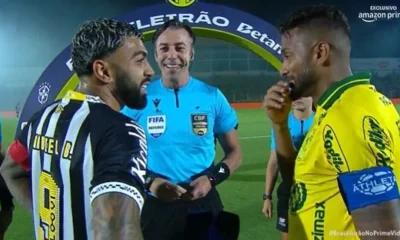 Gabigol provoca Reinaldo com referência a briga no clássico mineiro após fala de árbitro