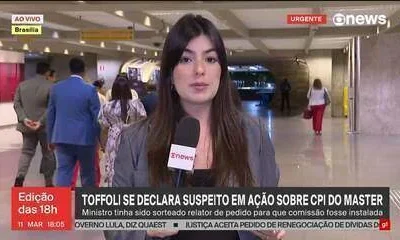 Toffoli se declara suspeito em caso da CPI do Master no STF; Zanin assume relatoria