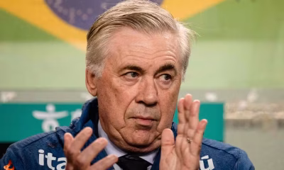 Ancelotti vê comando do Brasil como motivação extra e destaca pressão pelo hexa na Copa do Mundo