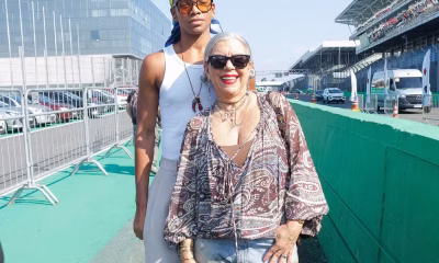Astrid Fontenelle e filho Gabriel chamam atenção pela diferença de altura no Lollapalooza Brasil 2026