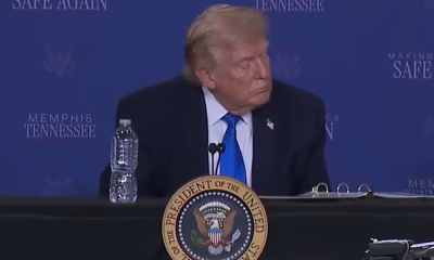 Donald Trump é filmado de olhos fechados em coletiva de imprensa, reacendendo debate sobre sua rotina