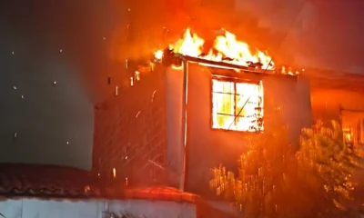 Fortaleza: Crianças e animais são resgatados de incêndio em residência no bairro Vila Velha