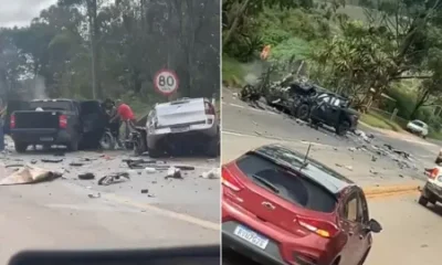 Acidente fatal na BR-040: Colisão entre carreta e carros em Nova Lima deixa um morto e um ferido grave