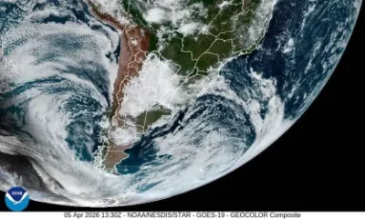 Novo Ciclone Extratropical e Frente Fria Ameaçam Sul, Sudeste e Centro-Oeste do Brasil com Temporais e Ventos Fortes