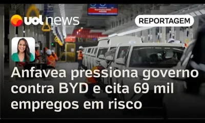 Anfavea alerta governo sobre risco de 69 mil empregos diretos perdidos caso isenção para BYD não seja renovada