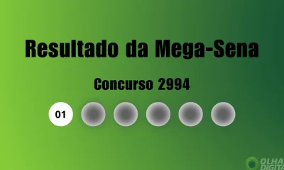 Mega-Sena 2994: Ninguém acerta as seis dezenas, prêmio acumula em R$ 40 milhões para próximo sorteio