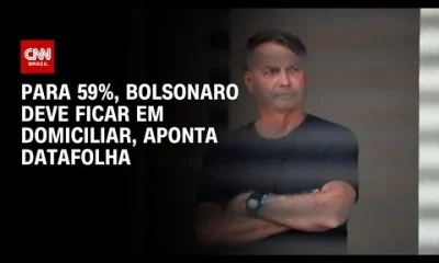 Pesquisa Datafolha: 59% dos brasileiros preferem prisão domiciliar para Bolsonaro