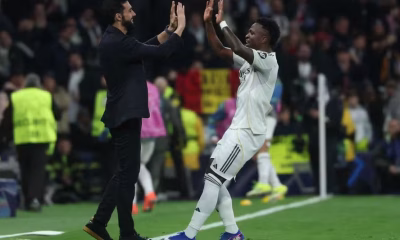 Vini Jr. brilha com gol e duas assistências em goleada do Real Madrid na Champions League; Gabriel Jesus volta a marcar