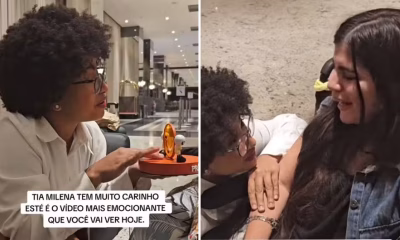 Tia Milena, do BBB 26, surpreende ao doar prêmio integral para fã PCD em gesto emocionante