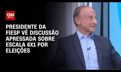 Skaf da Fiesp critica projeto do governo sobre 6x1 e alega inconstitucionalidade e ilegalidade