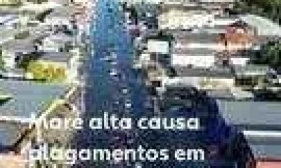 Maré alta em Florianópolis: Alagamentos afetam trânsito e alertam Defesa Civil