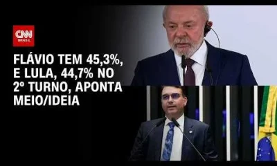 Pesquisa Meio/Ideia: Flávio Bolsonaro e Lula em Empate Técnico para o 2º Turno Presidencial