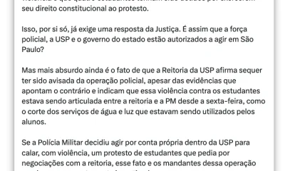 Erika Hilton e Sâmia Bomfim acionam órgãos de controle contra Tarcísio após ação policial na USP