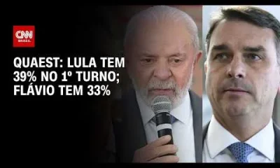 Pesquisa Genial/Quaest: Lula Lidera Intenções de Voto para 2026 com 39%, Flávio Bolsonaro em Segundo com 33%