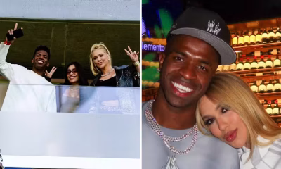 Virginia Fonseca prestigia Vini Jr. em Madri ao lado do cunhado e amiga em momento familiar
