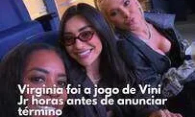 Virginia Fonseca é vista em jogo de Vini Jr. horas antes de anunciar fim do relacionamento com o cantor